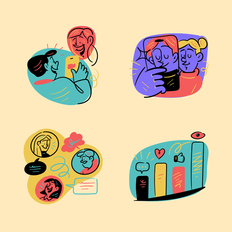 Color Chat Illustrations